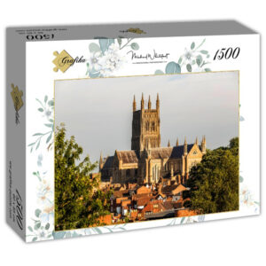 Grafika puslespill med motiv av Worcester Cathedral
