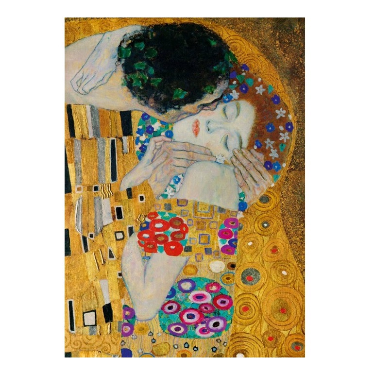 Kysset av Gustav Klimt Bluebird Puslespill