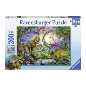 Ravensburger puslespill for barn av dinosaurer som Tyrannosaurus Rex.