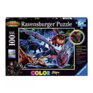 Ravensburger Dragetreneren puslespill for barn som lyser i mørket.